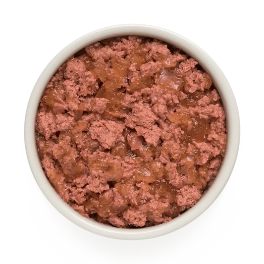 Hrana umeda pentru câini Grandorf, Iepure si Curcan, pentru câini adulti, produs în utilizare