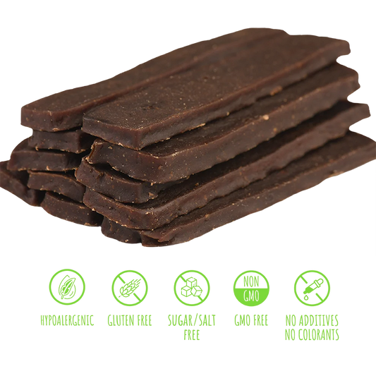 Recompense pentru câini MAVSY, chips cu miel, 100 g, produs în utilizare