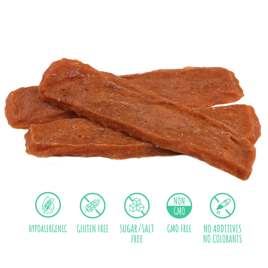 Recompense pentru câini cu digestie sensibila MAVSY, chips cu carne de iepure, 100 g, produs în utilizare