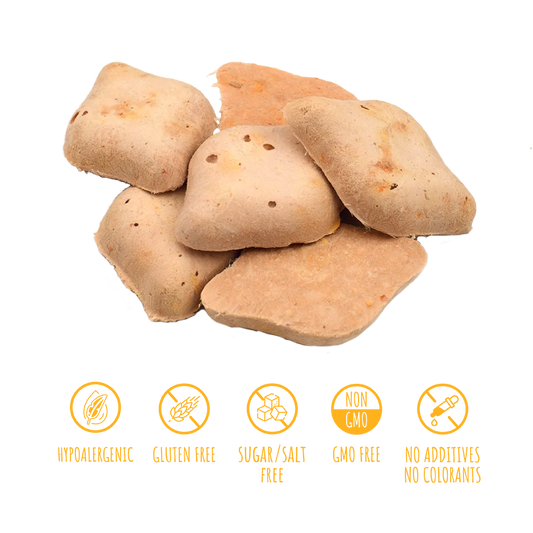 Recompense pentru câini MAVSY, din carne de cerb cu macese si dovleac, 50 g, produs în utilizare