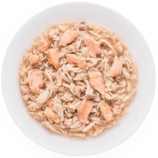 Hrana umeda pentru pisici, Grandorf, Pui/somon, produs în utilizare