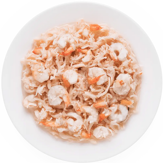 Hrana umeda pentru pisici Grandorf, Pui/creveti, produs în utilizare