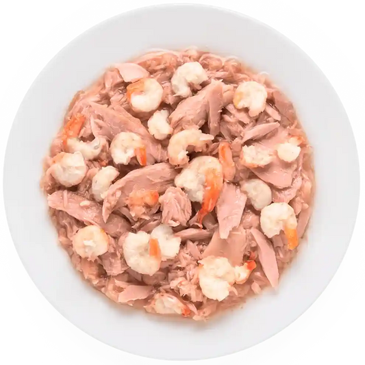 Hrana umeda pentru pisici, Grandorf, File ton/Creveti, produs în utilizare