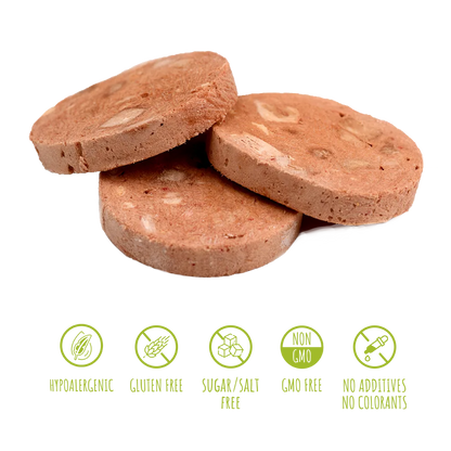 Recompense pentru câini MAVSY, foie gras din rata cu mar caramelizat, 50 g