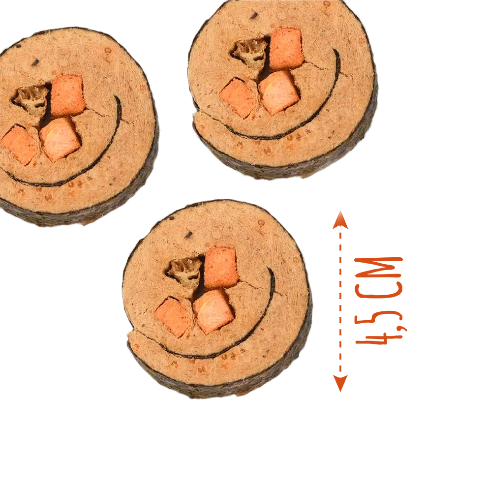 Recompense pentru câini MAVSY, sushi cu somon si icre rosii, 50 g