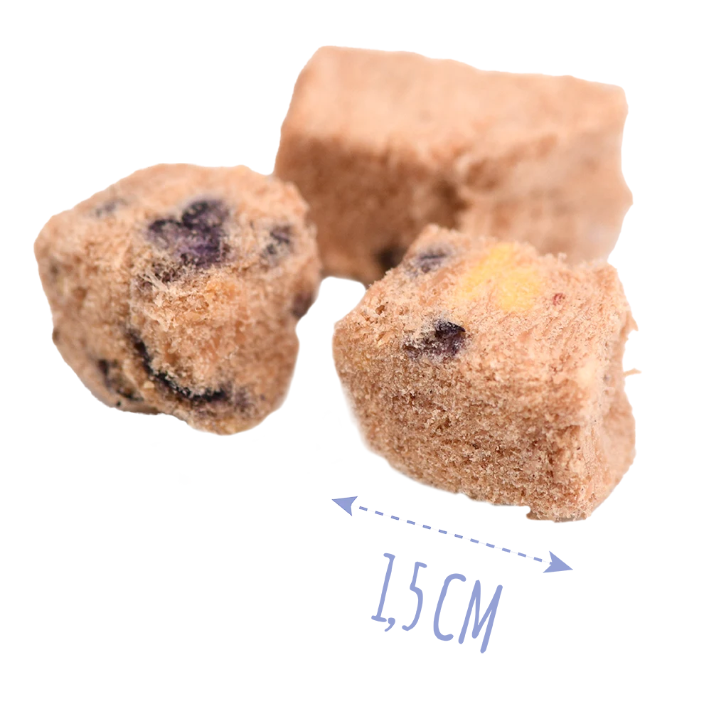 Recompense pentru câini MAVSY, sufleu din curcan cu afine, 50 g