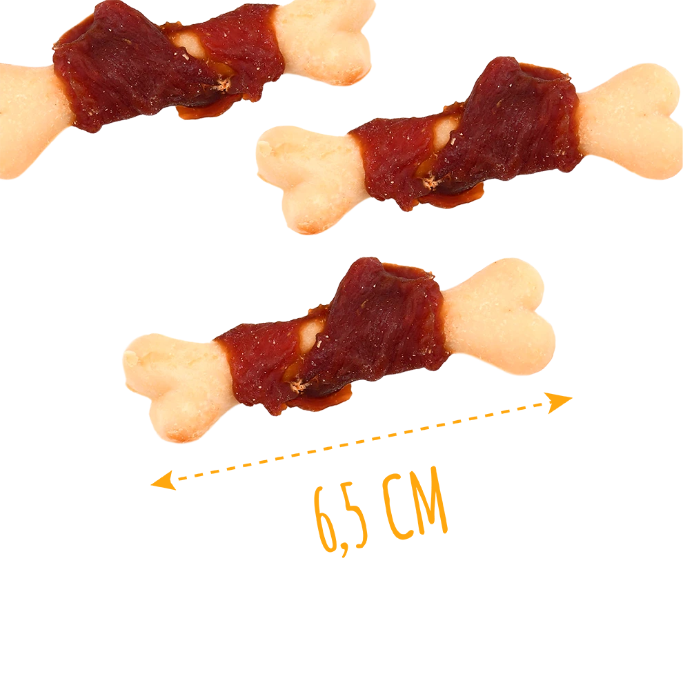 Recompense pentru câini MAVSY, ciocanel de rata cu calciu, 100 g