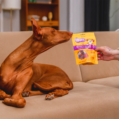 Recompense pentru câini MAVSY, ciocanel de rata cu calciu, 100 g