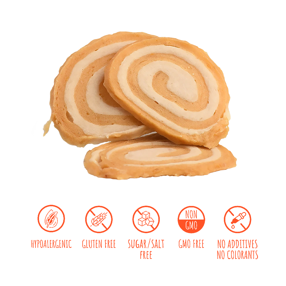 Recompense pentru câini MAVSY, Philadelphia cu somon si icre rosii, 100 g