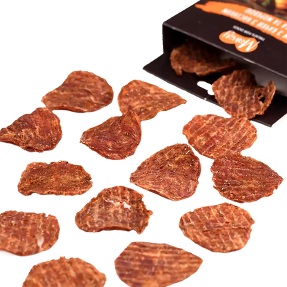 Лакомства за кучета MAVSY, чипс от патешко месо със семена от чиа и морков, 50 г