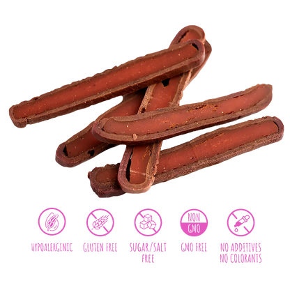 Лакомства за кучета MAVSY, овче бастурма и лилав картоф, 100 г