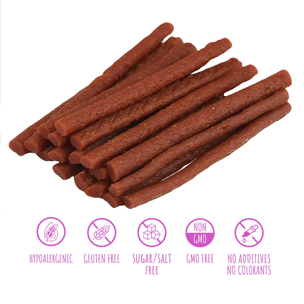 Лакомства за кучета MAVSY, патешки пръчици за грижа за зъбите и венците, 120 г