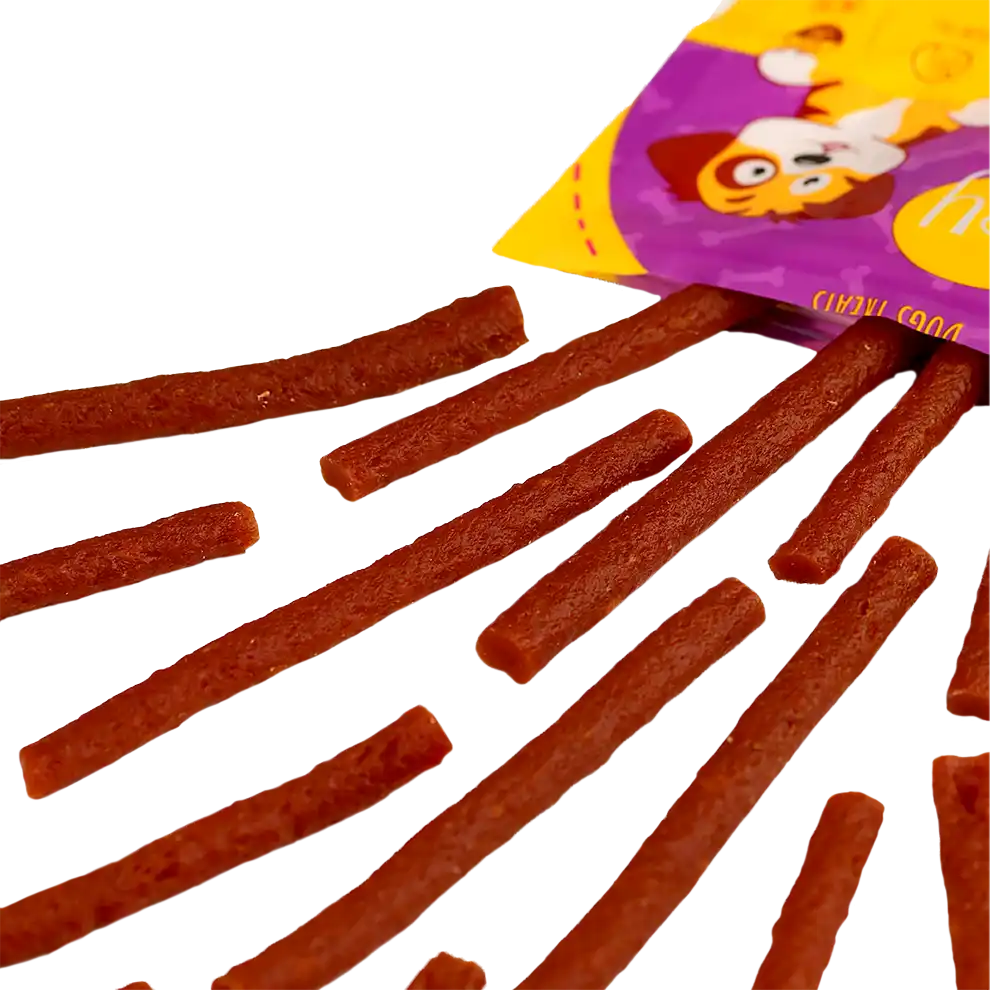 Лакомства за кучета MAVSY, патешки пръчици за грижа за зъбите и венците, 120 г