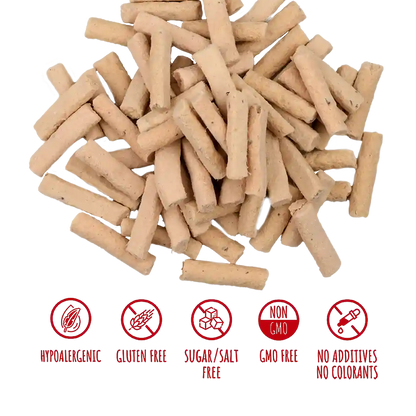 Recompense pentru câini MAVSY, pateu de strut cu sos de merisoare, 50 g