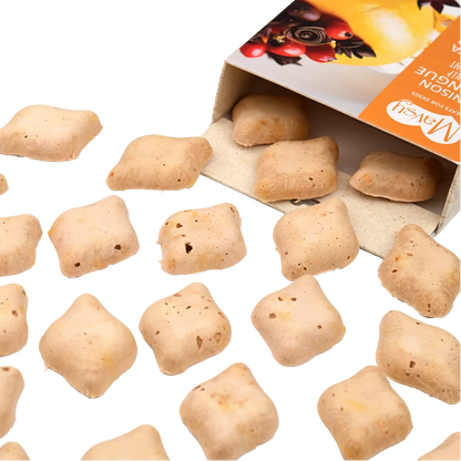 Recompense pentru câini MAVSY, din carne de cerb cu macese si dovleac, 50 g