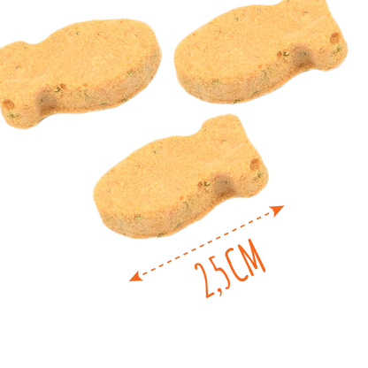 Recompense pentru câini MAVSY, carpaccio din somon cu spanac, 50 g, prezentare produs și ambalaj