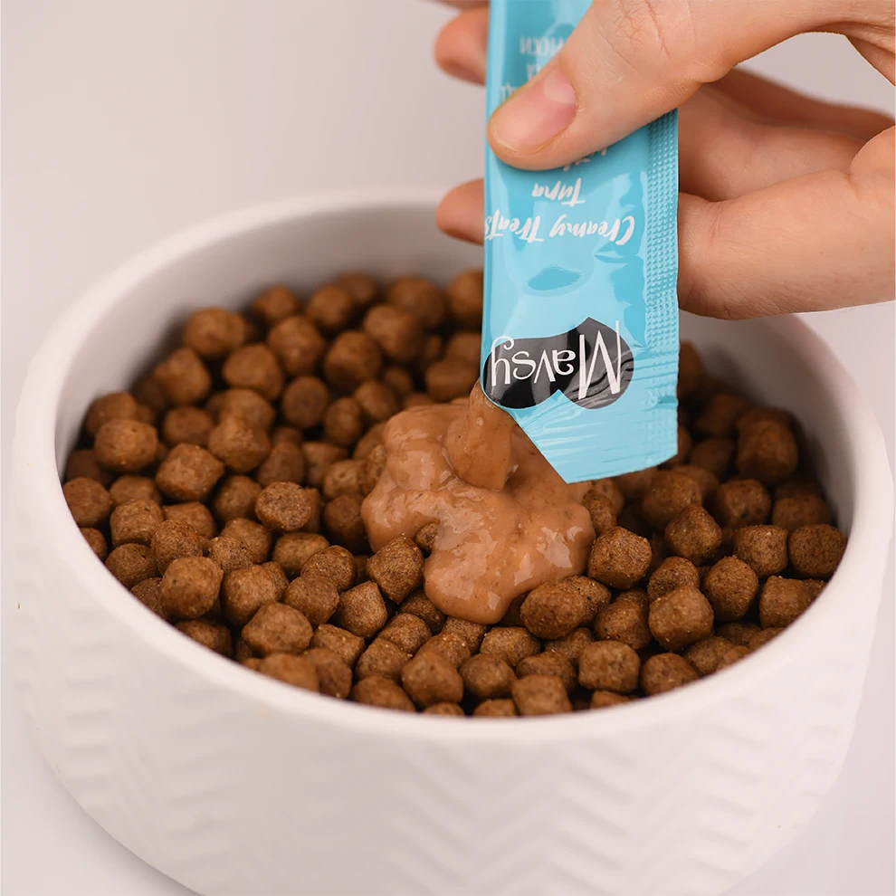 Recompense pentru pisici MAVSY, cu ton si cod, 75 g, detaliu produs
