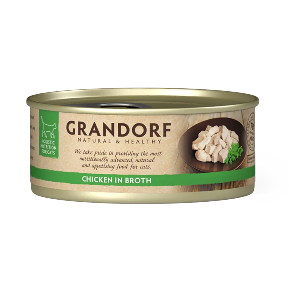 Hrana umeda pentru pisici, Grandorf, Pui, 70 g, ambalaj produs
