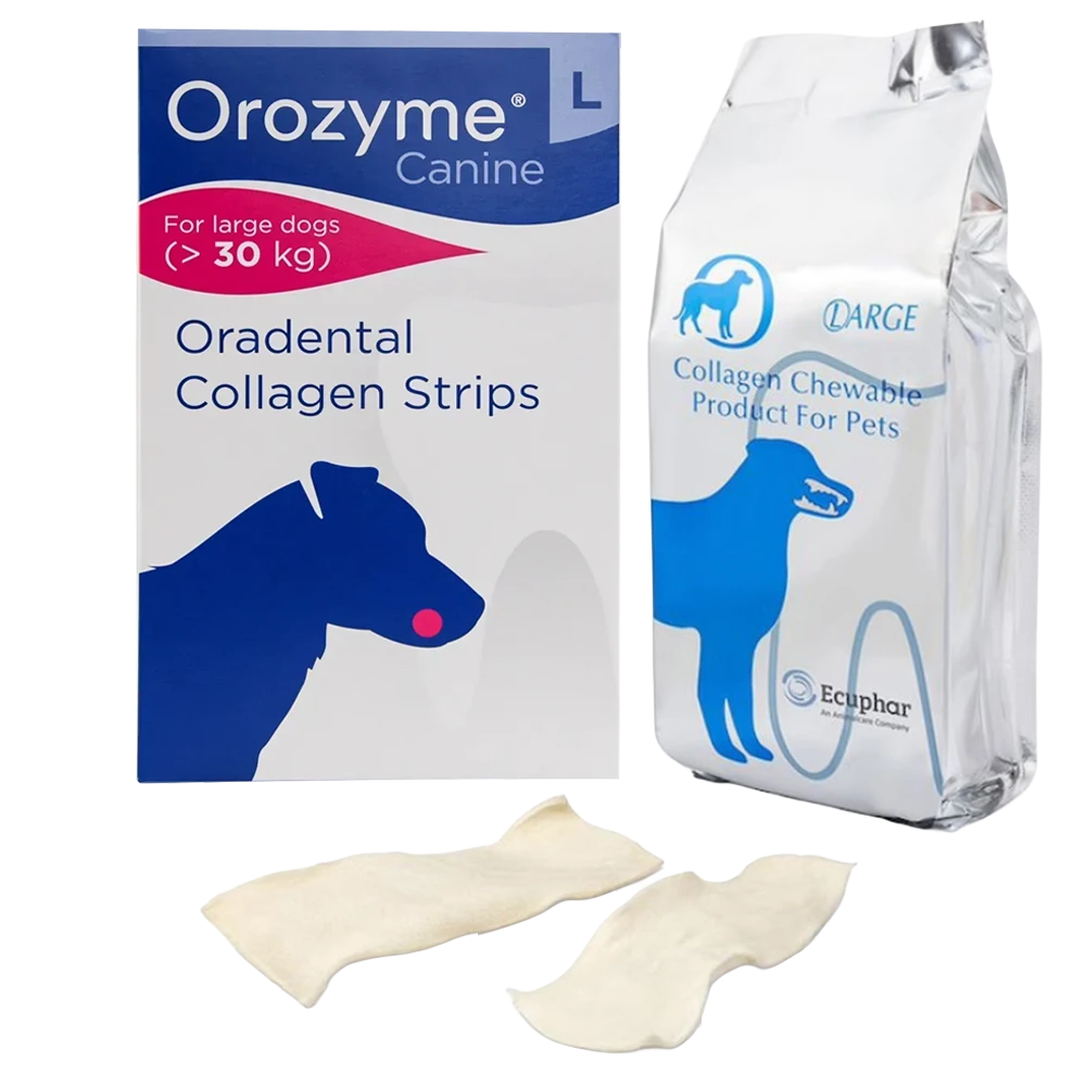 Benzi masticabile Orozyme pentru igiena orală, mărimea L, pentru câini de talie mare, (≈7 buc.)