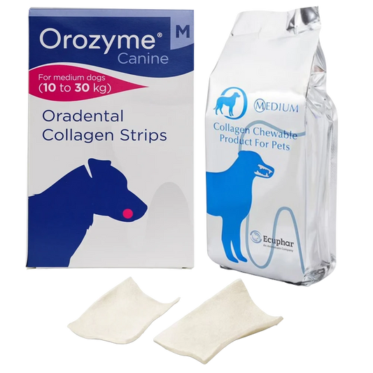 Benzi masticabile Orozyme pentru igiena orală, mărimea M, pentru câini de talie medie, (≈12 buc.)