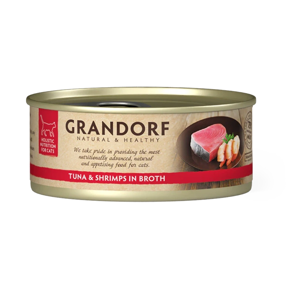 Hrana umeda pentru pisici, Grandorf, File ton/Creveti, ambalaj produs